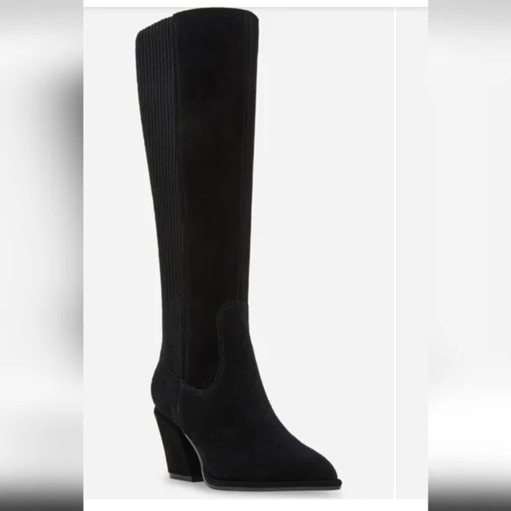 Blondo Women's Elexis Black Suede Knee High Boot. Sz: 11